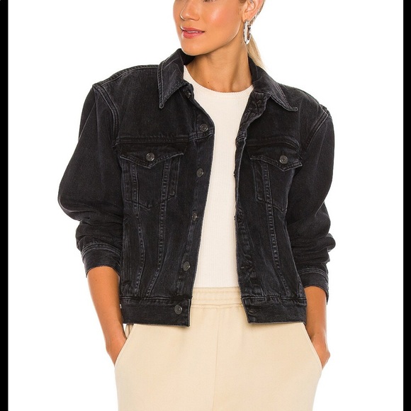 Agolde Blanca Elasticized Denim Jacket 